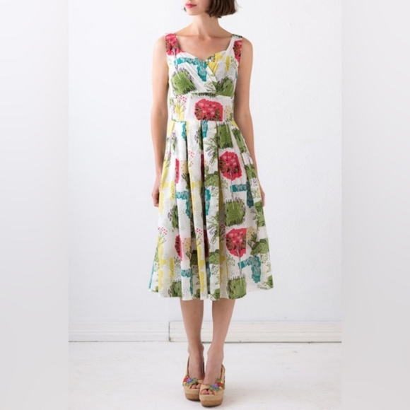 Anthropologie Lazybones Alice Midi Dress Size Small - Picture 1 of 15